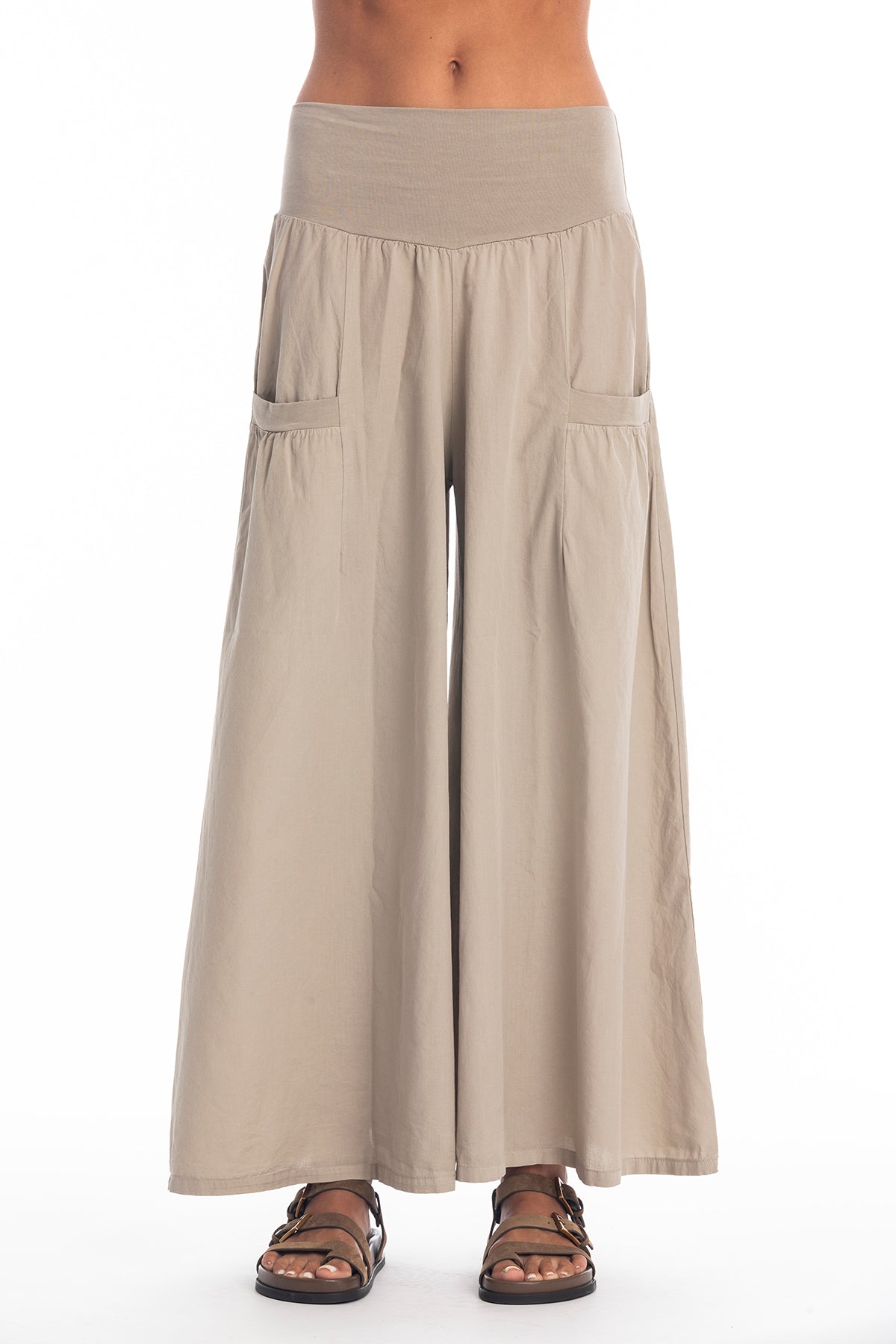 RAVENS VIEW IBIZA Damen vegan Rock Hose Funky Stone Beige