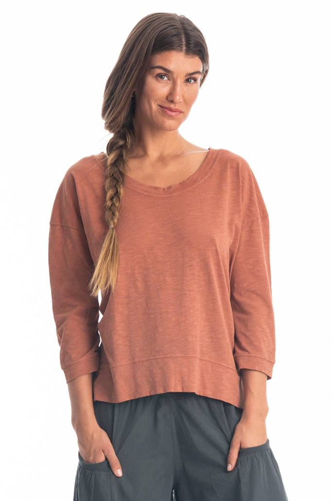 RAVENS VIEW IBIZA Damen vegan Lange Ã„rmel Efeu Bronze