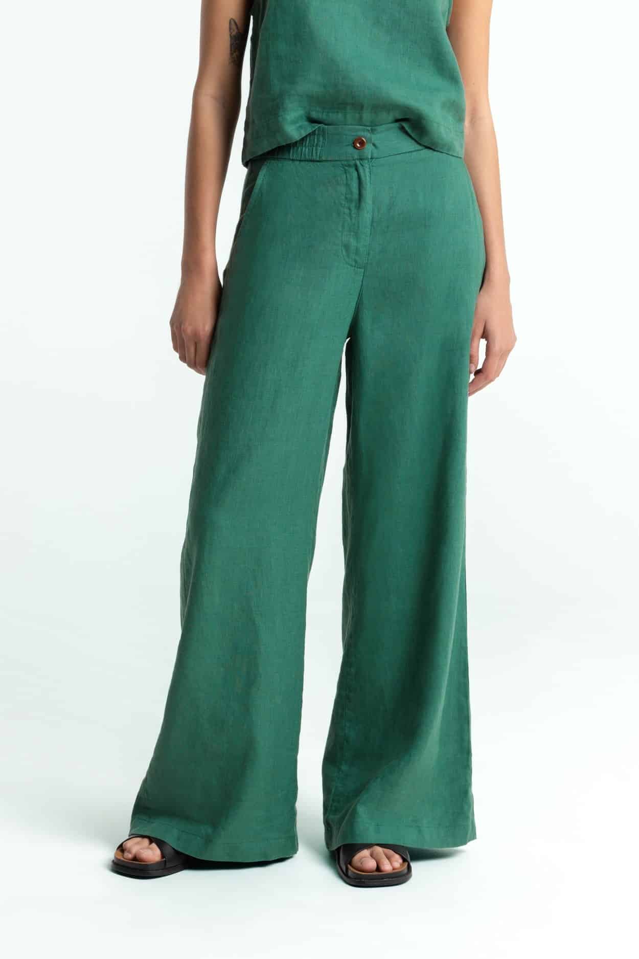 Kings Of Indigo Damen vegan Hose Lilian Green