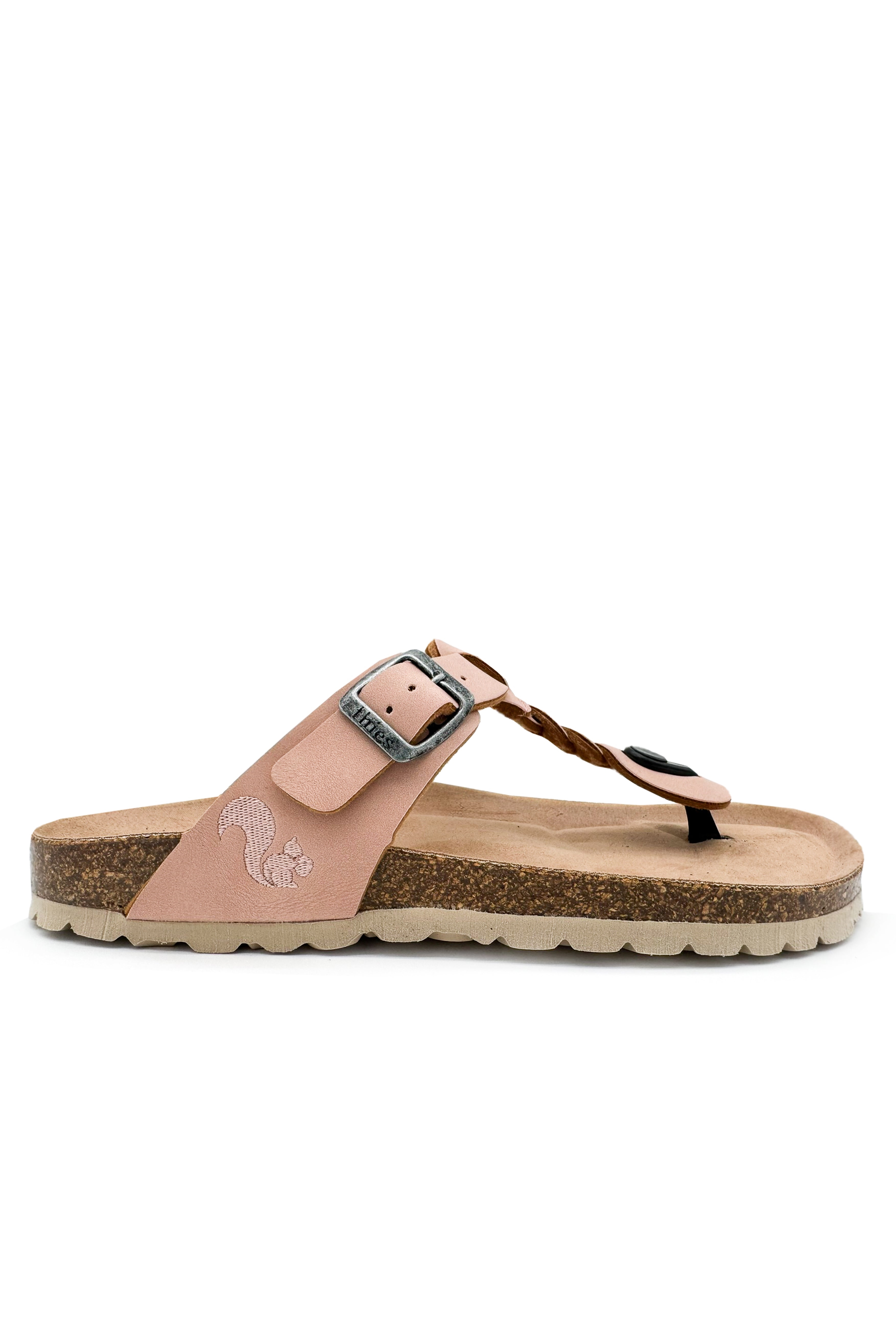 Image of thies dames vegan Sandalen Thong Braid Pale Rose