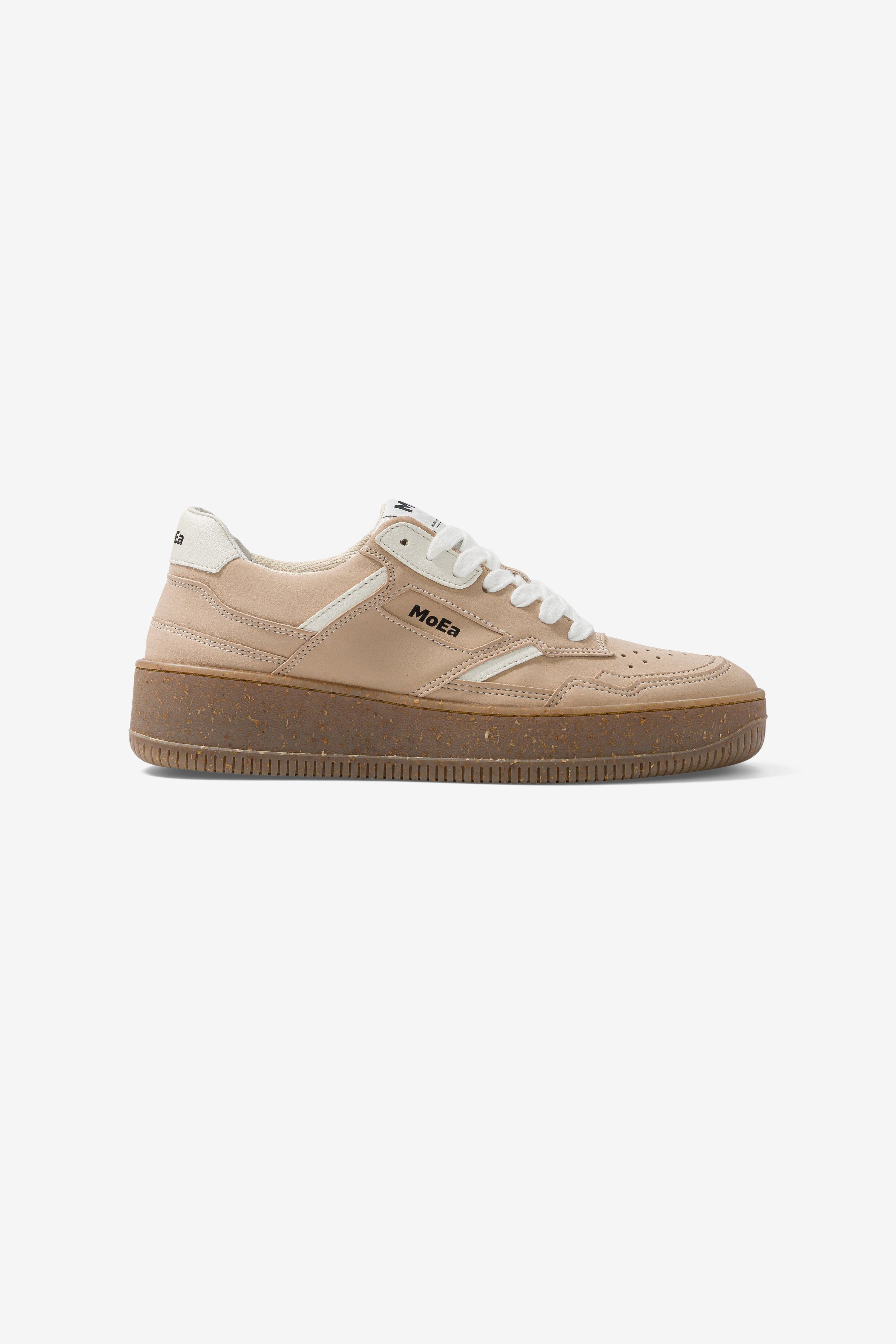 MoEa Herren vegan Sneaker Gen1 Mais Voll Vegan Wildleder Beige
