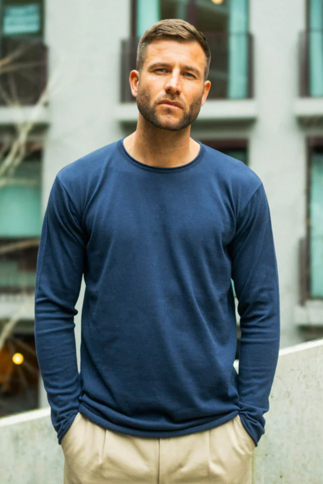 Image of DIRTS mannen vegan Gebreide Lange Mouwen Saffier