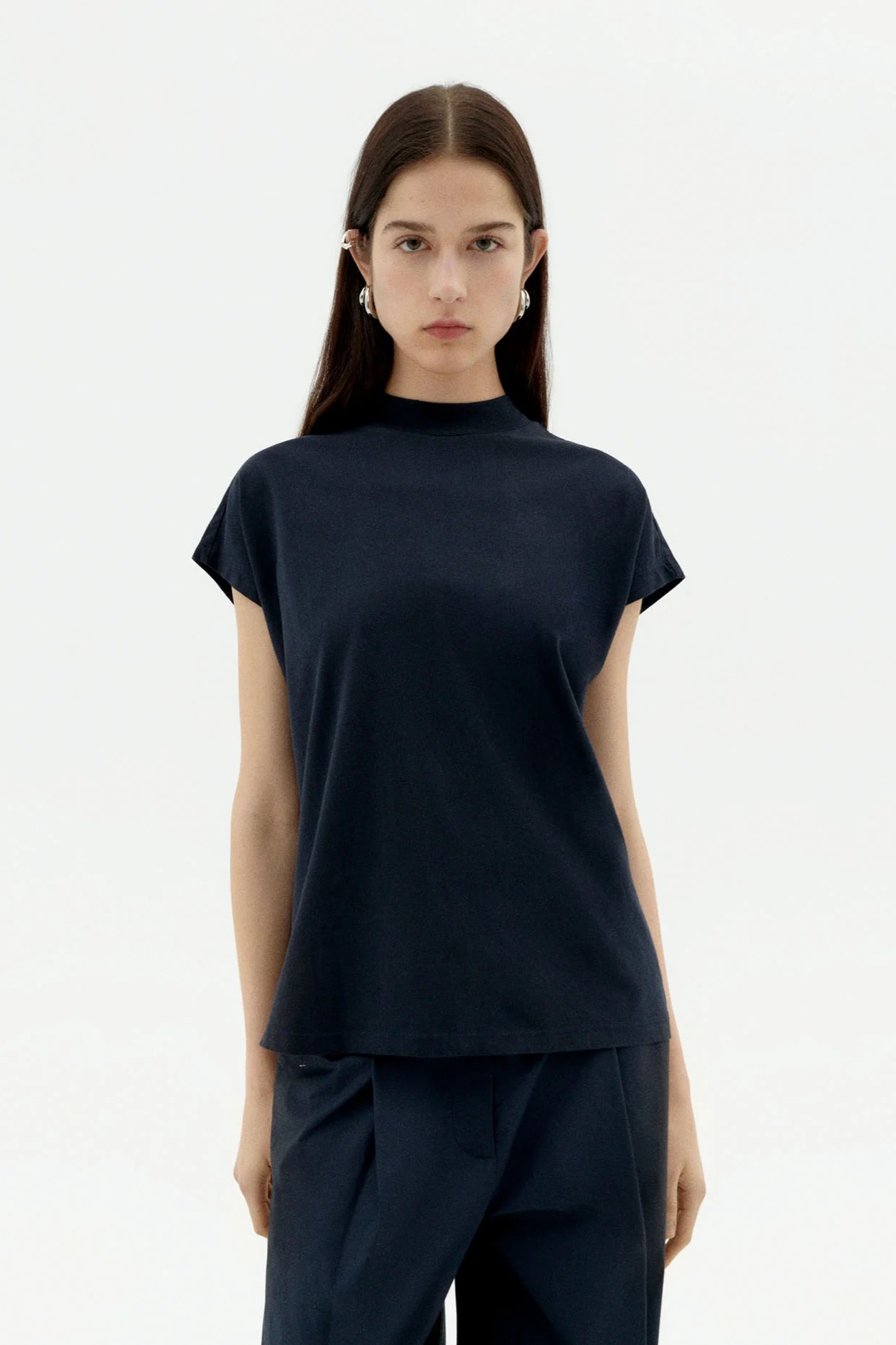Thinking mu Damen vegan T-Shirt Volta Navy
