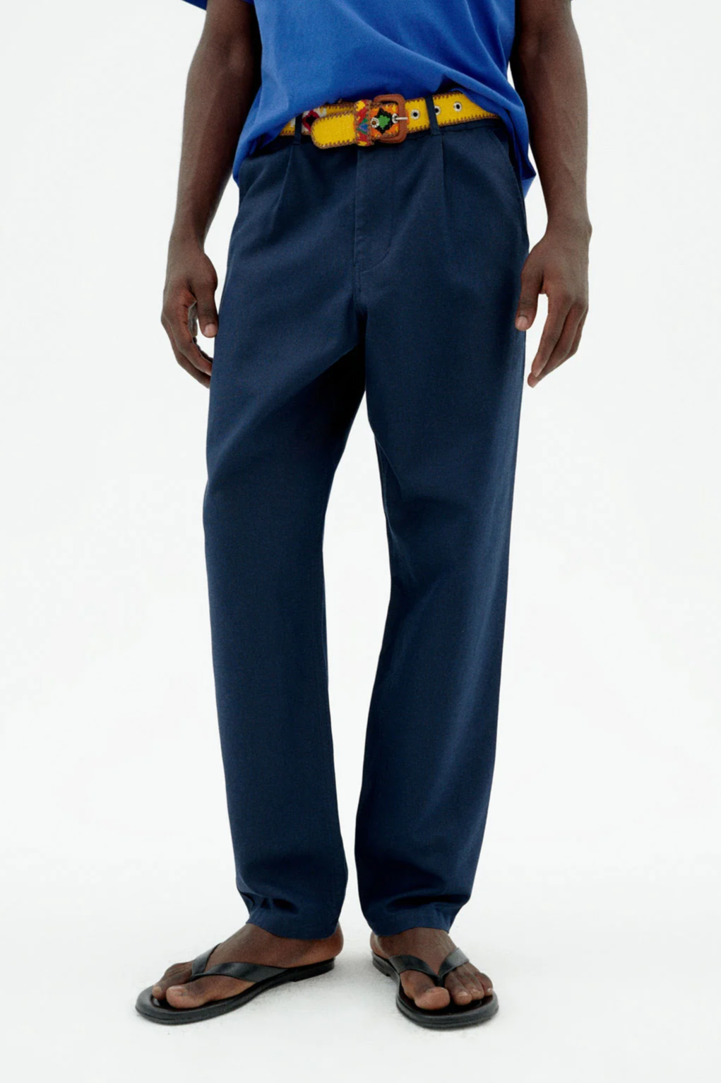 Image of Thinking MU mannen vegan Broek Moero Marineblauw