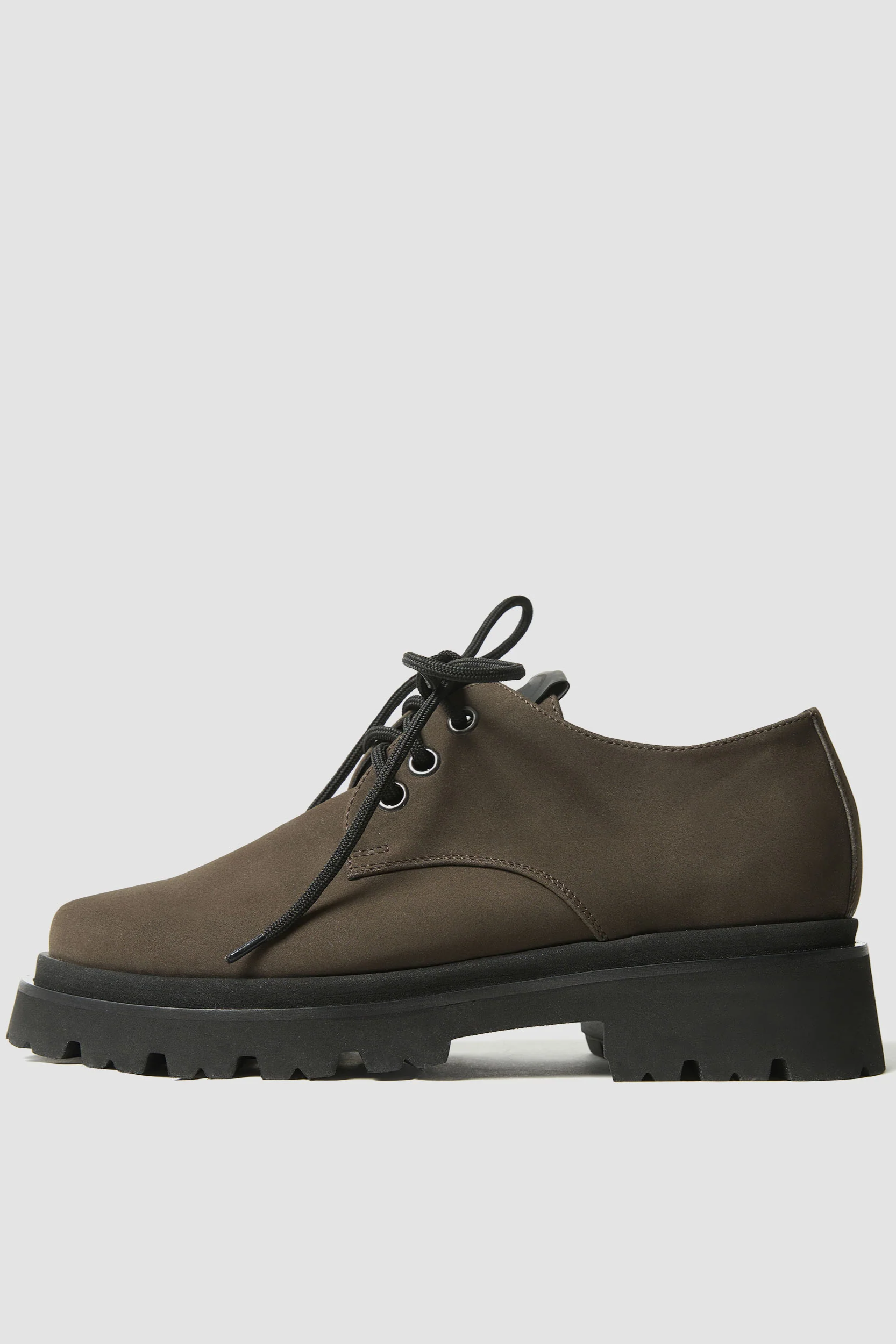 Image of BOHEMA dames vegan Schoenen Chunky Derby Chocoladebruin