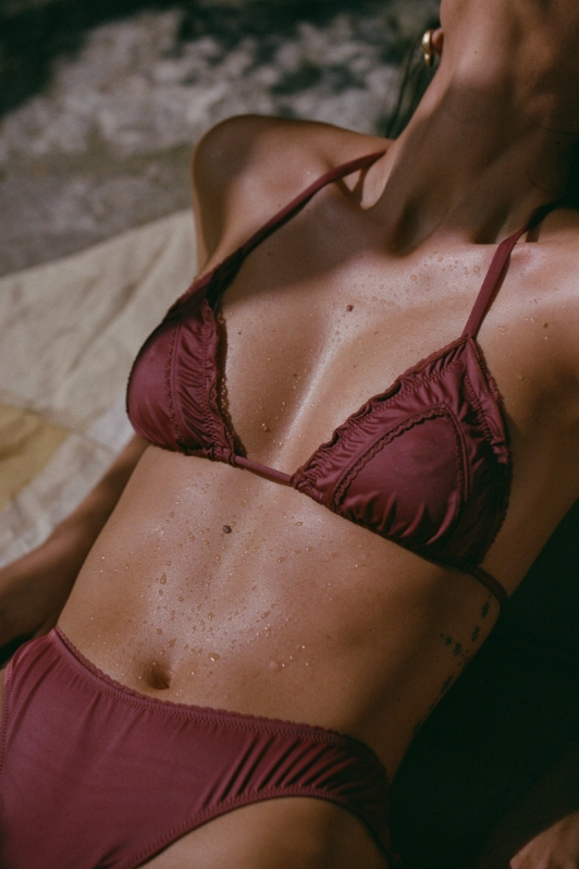 NÃ©nÃ©s Damen vegan Bikinioberteil Triangle Margauxbtn X  Terracotta