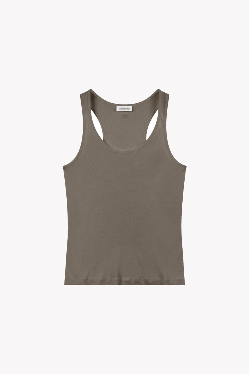 Alchemist Damen vegan Oberteil Cassia Dark Khaki
