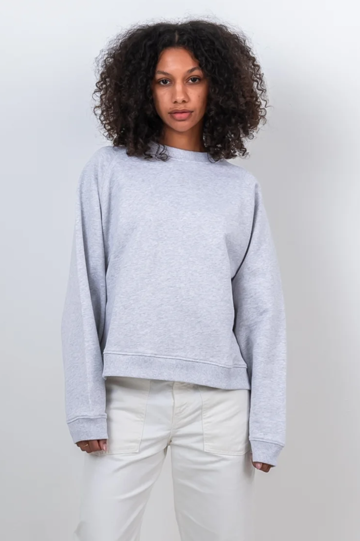 Alchemist Damen vegan Pullover Koralia Logo Hellgrau Melange