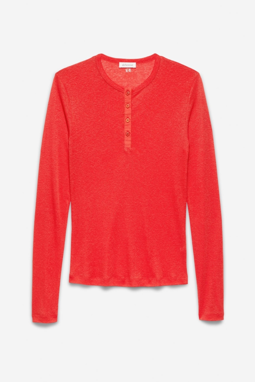 Alchemist Damen vegan Top Aster Rot