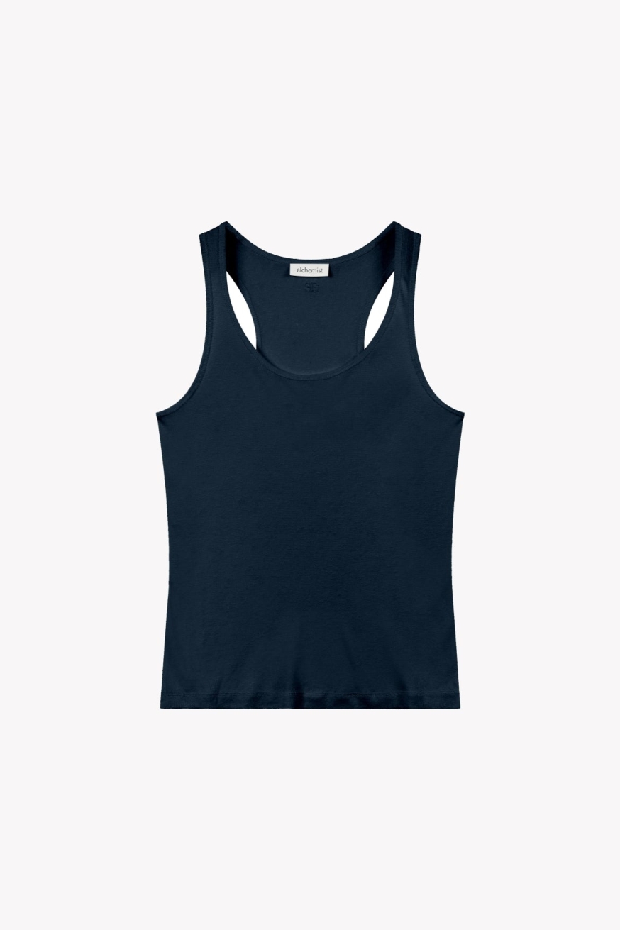 Alchemist Damen vegan Top Cassia Navy