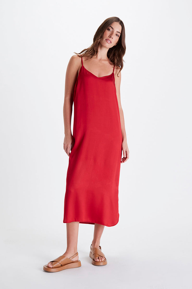 Neu Nomads Damen vegan Slip Dress Easy Fuchsia