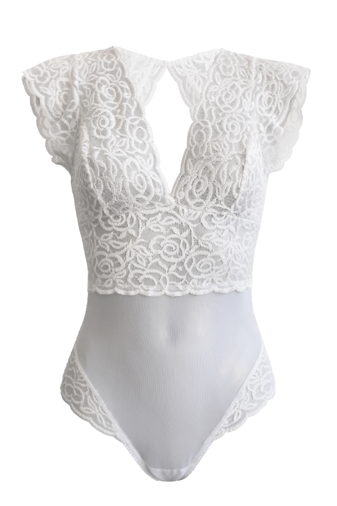 Image of Anekdot dames vegan Bodysuit Amara Wit