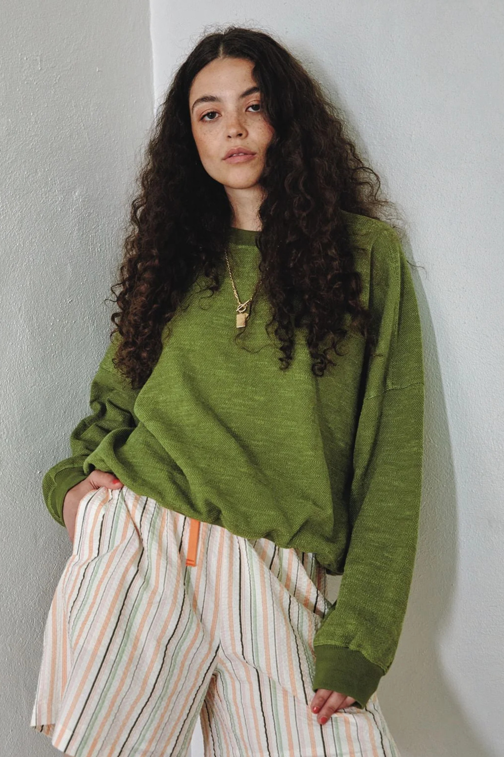 KOMODO Damen vegan Sweatshirt Dawn GrÃ¼n