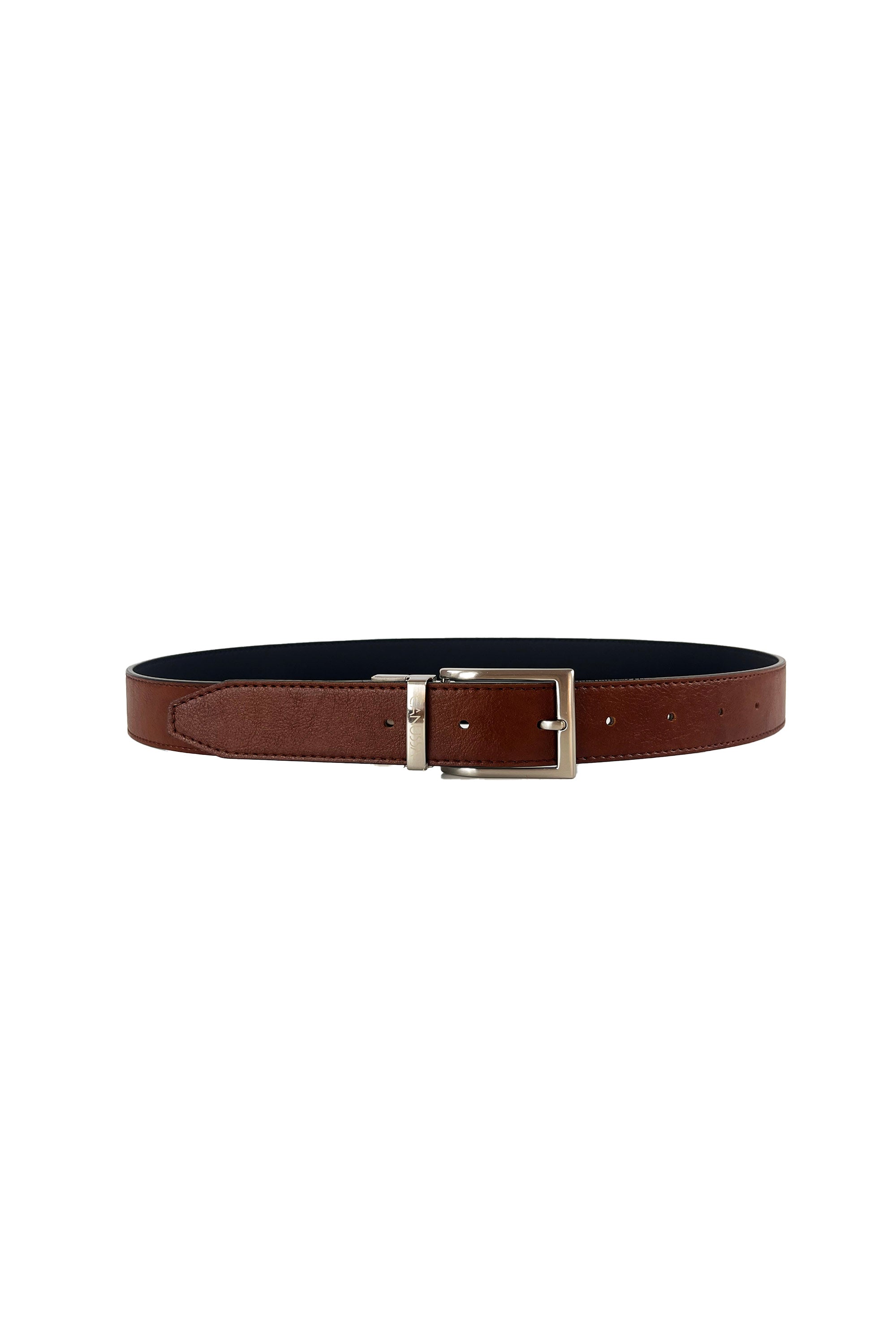 CANUSSA men vegan Belt Reverse Reversible Black/Hazelnut