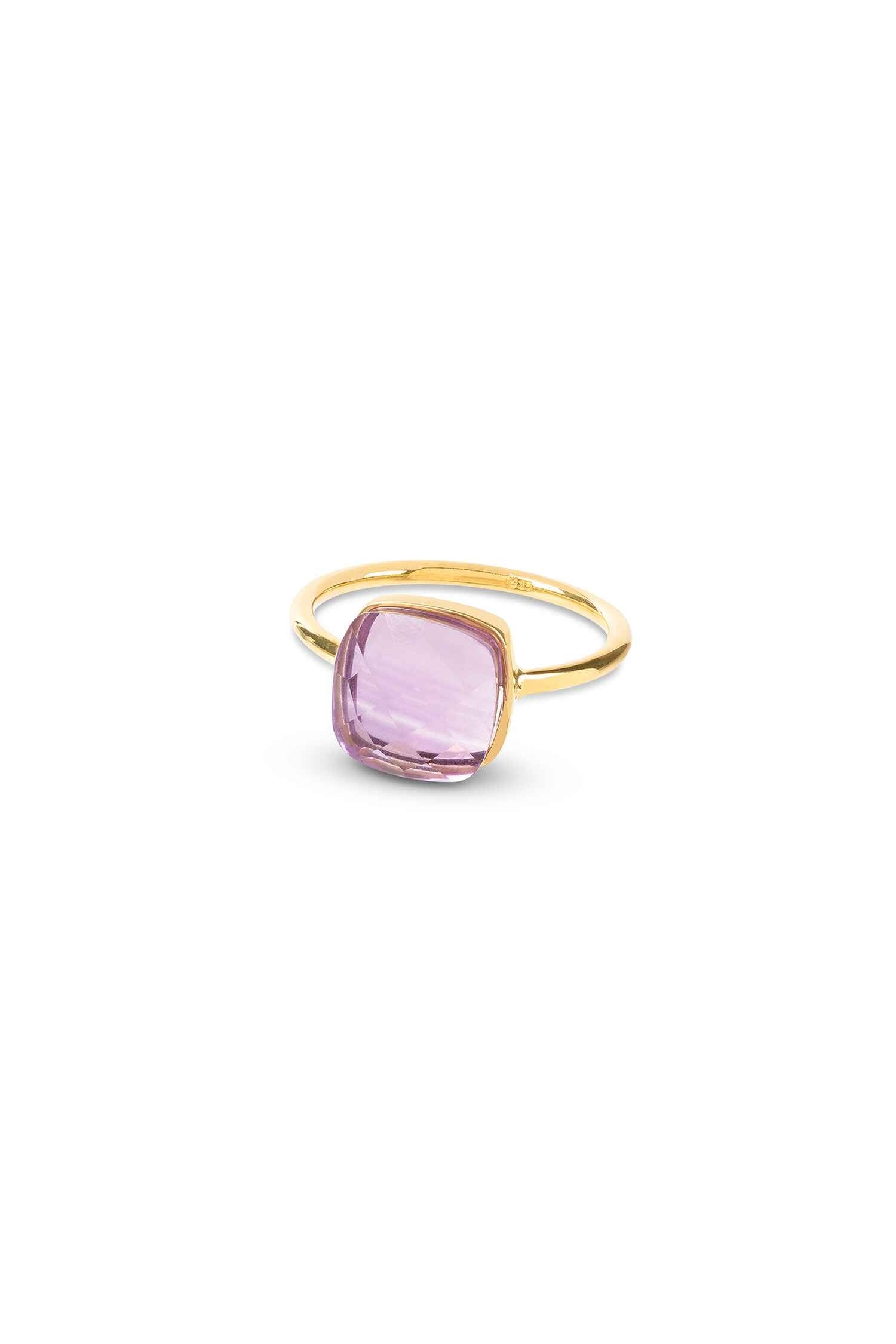 Amadeus Damen vegan Ring Sophia Amethyst Gold