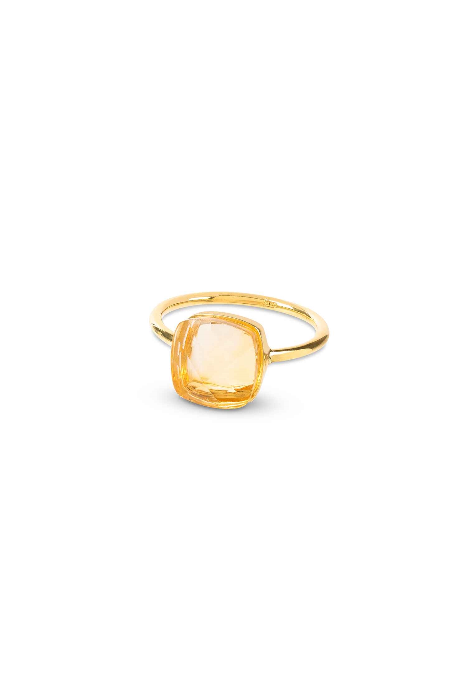 Amadeus Damen vegan Ring Sophia Citrin Gold