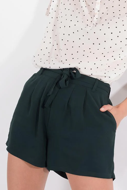 Zerum Damen vegan Shorts Lilly WaldgrÃ¼n