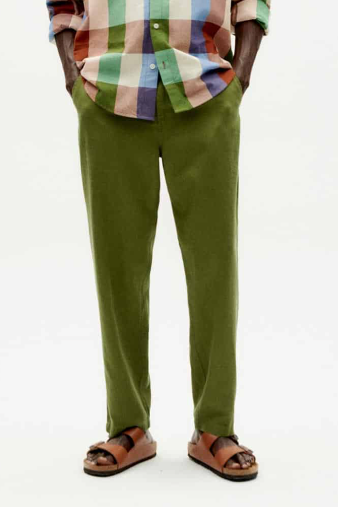 Image of Thinking MU mannen vegan Broek Moero Groen