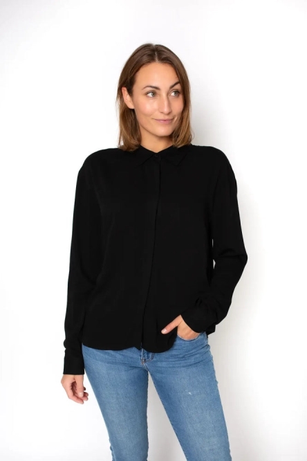 Image of Zerum dames vegan Blouse Simone Zwart