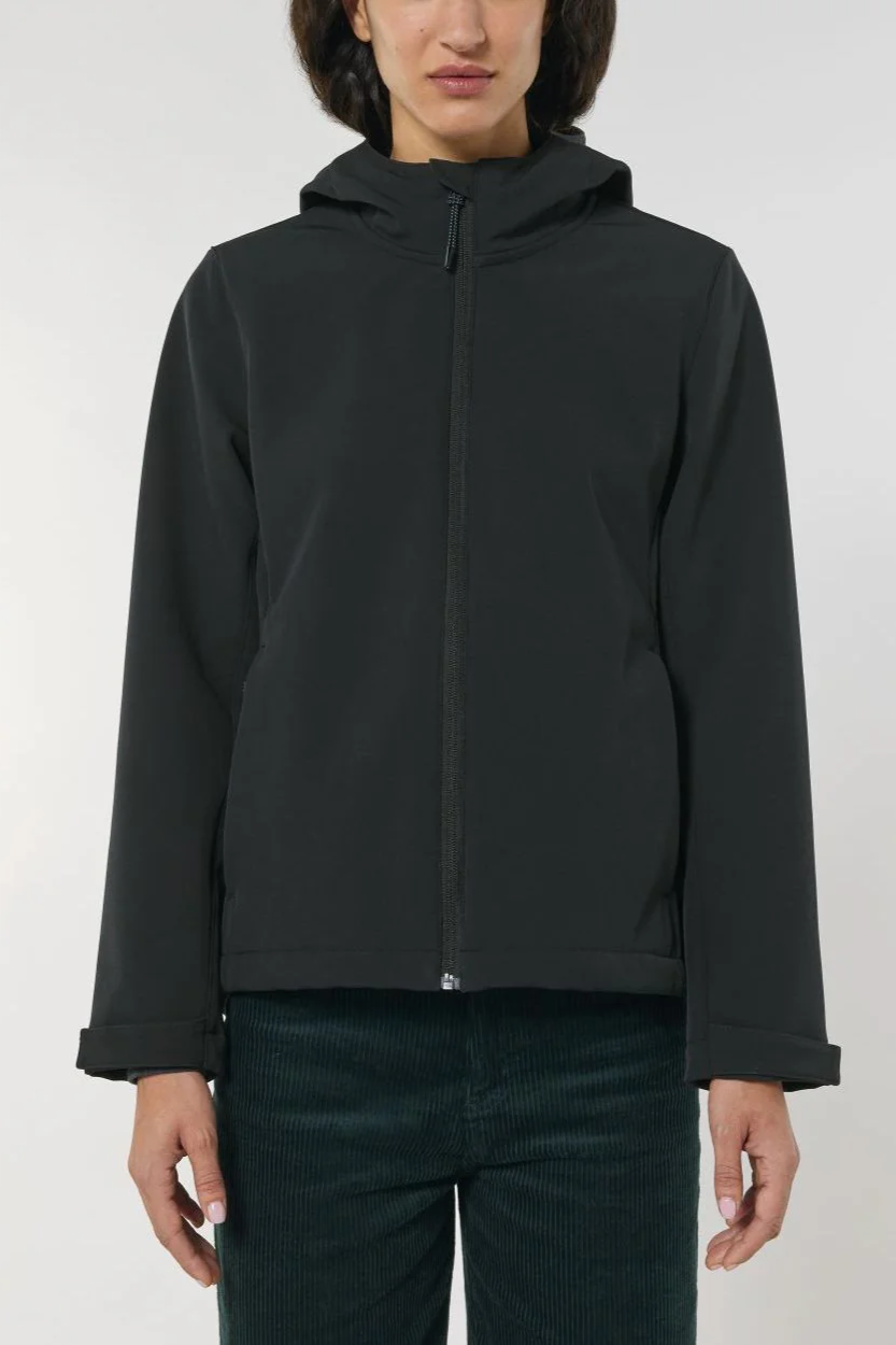 Image of UNIPOLAR dames vegan Jas Softshell Discovering Zwart