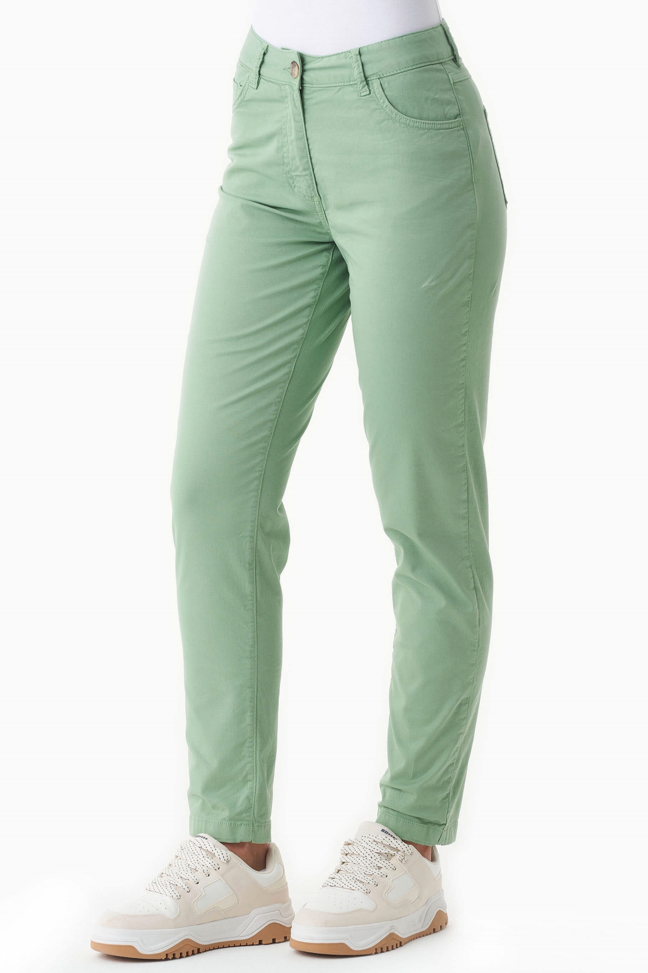 ORGANICATION Damen vegan Jeans Matcha GrÃ¼n