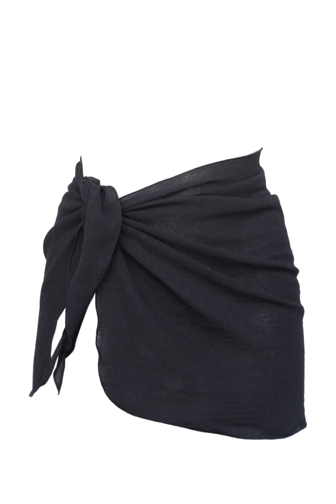 103008 - Damen vegan Rock Strand Pareo Olbia Schwarz