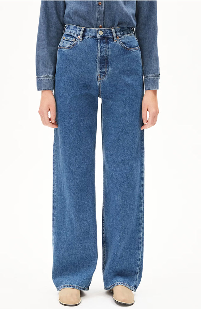 ARMEDANGELS Damen vegan Jeans Enijaa Daydream Blau