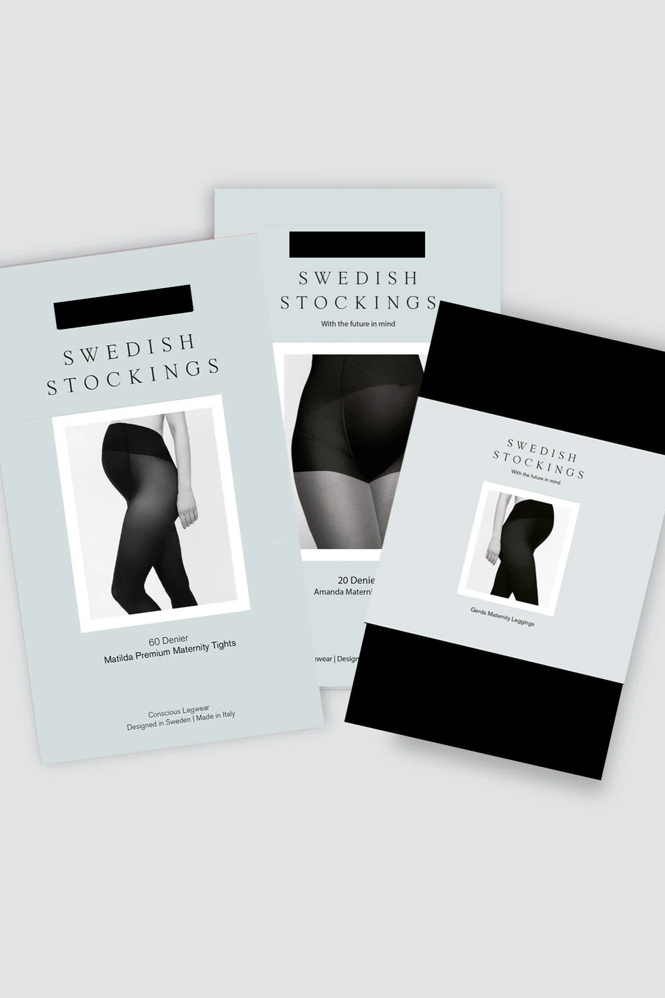 Swedish Stockings Damen vegan Bundle Maternity Leggings/Tights Schwarz