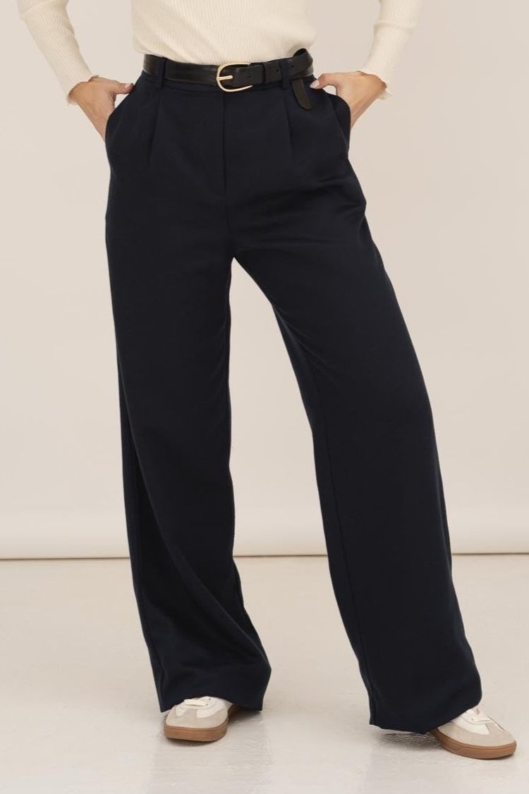 NÃ¤z Damen vegan Hose Mara Marineblau