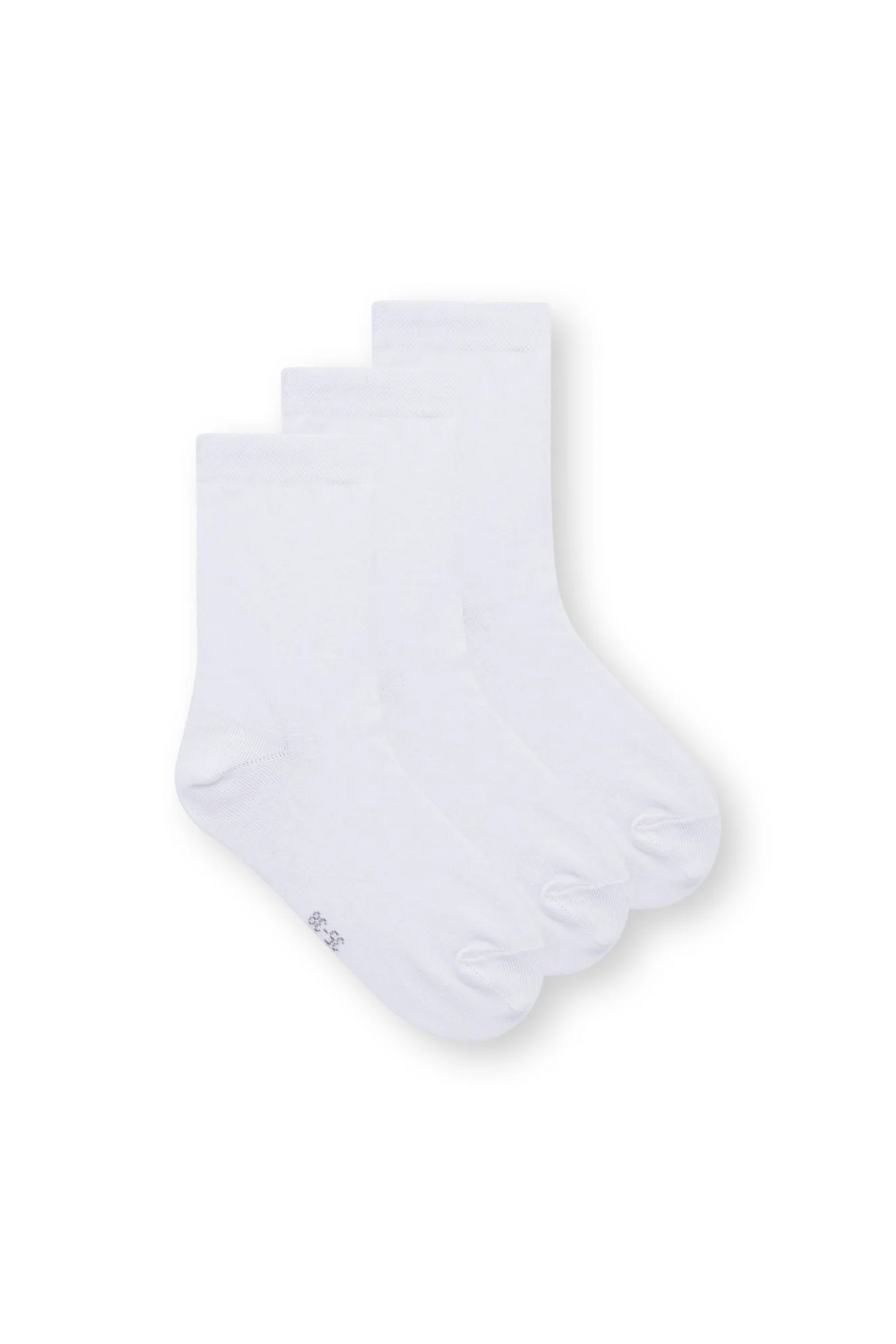 ThokkThokk womens vegan Socks Mid Multipack 3x White