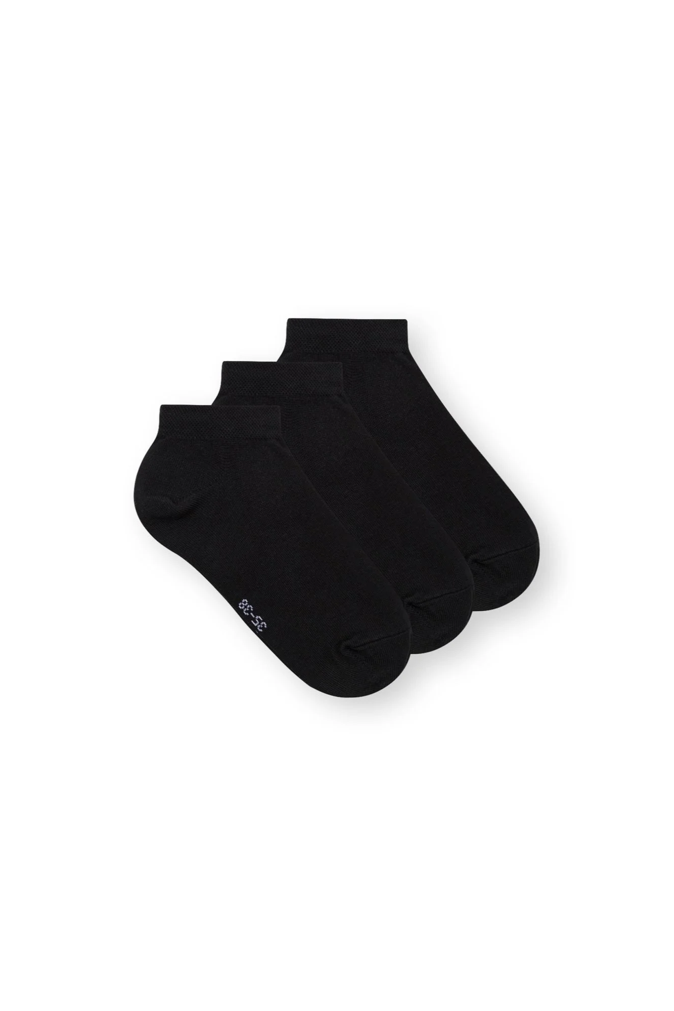 ThokkThokk men vegan Multipack 3x Sneaker Socks Low Black