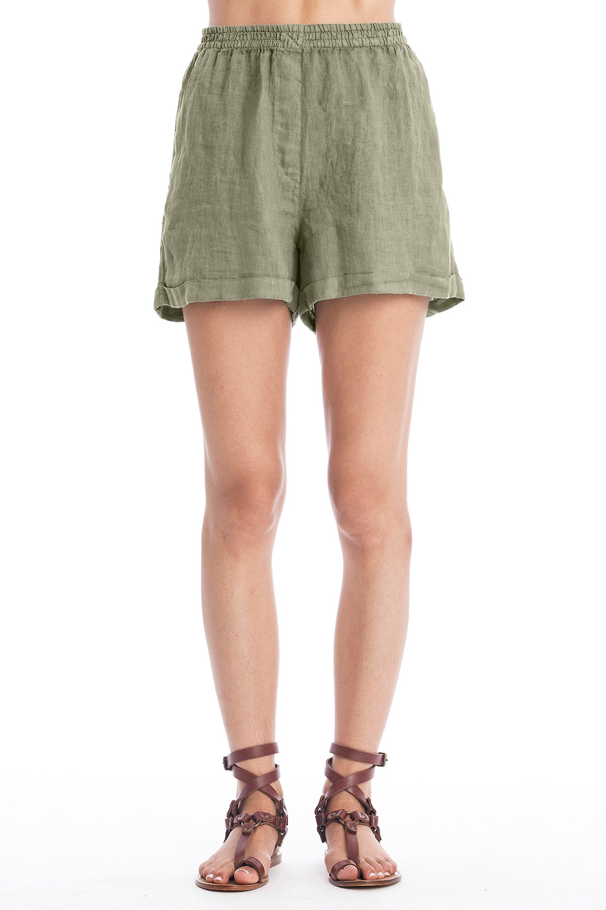 RAVENS VIEW IBIZA Damen vegan Shorts Creta Khaki