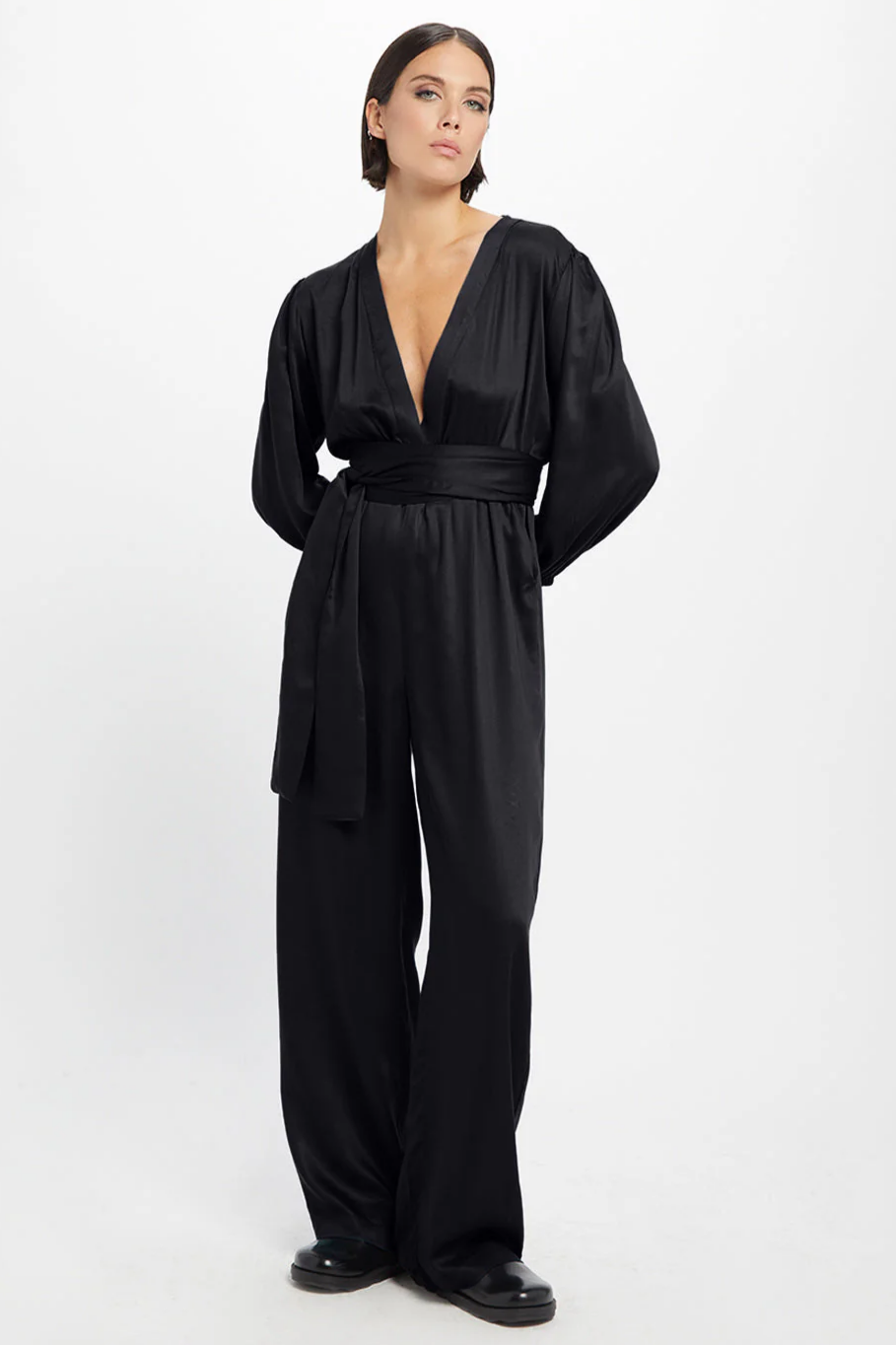 Image of Neu Nomads dames vegan Jumpsuit Jolene Zwart