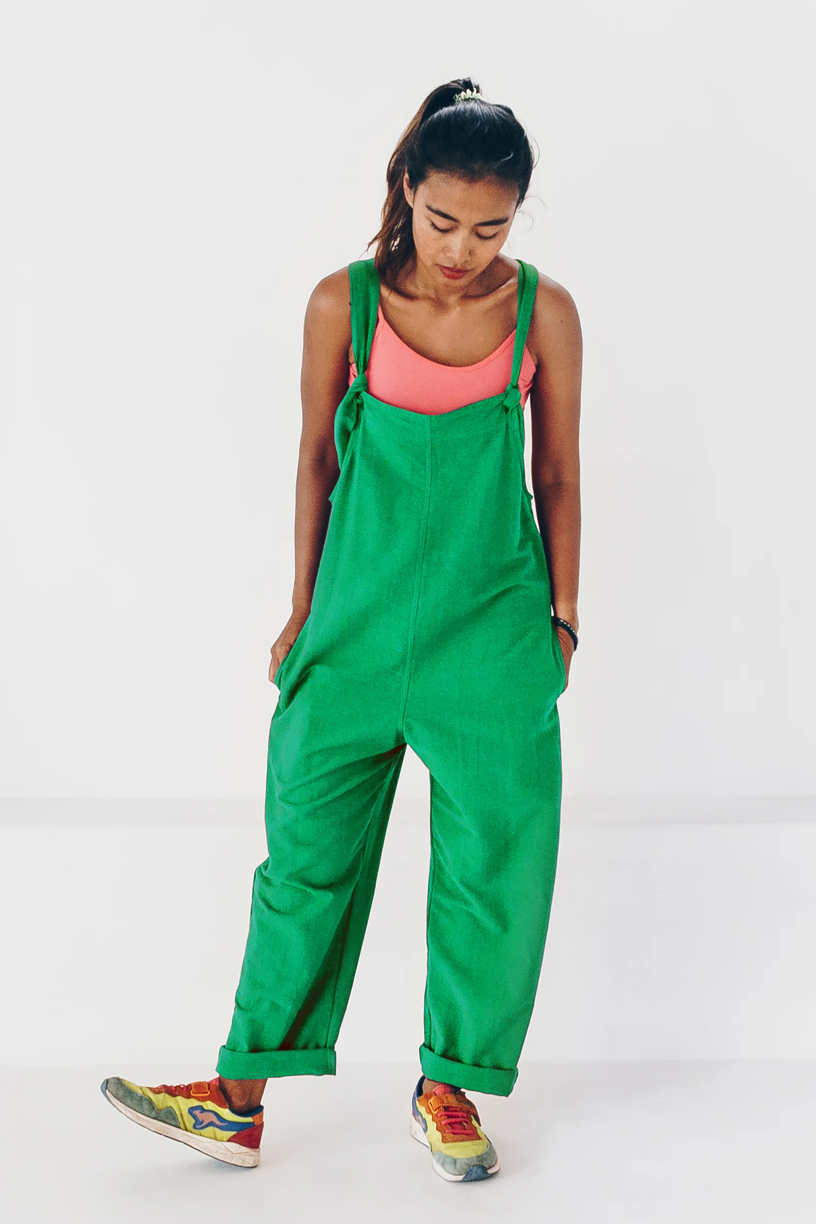 The Driftwood Tales Damen vegan Jumpsuit Grün