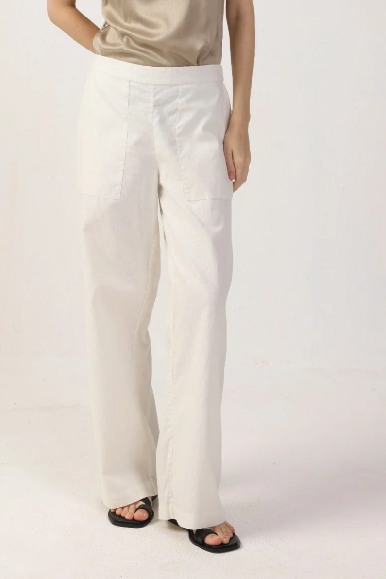 Neu Nomads Damen vegan Hose Blythe White