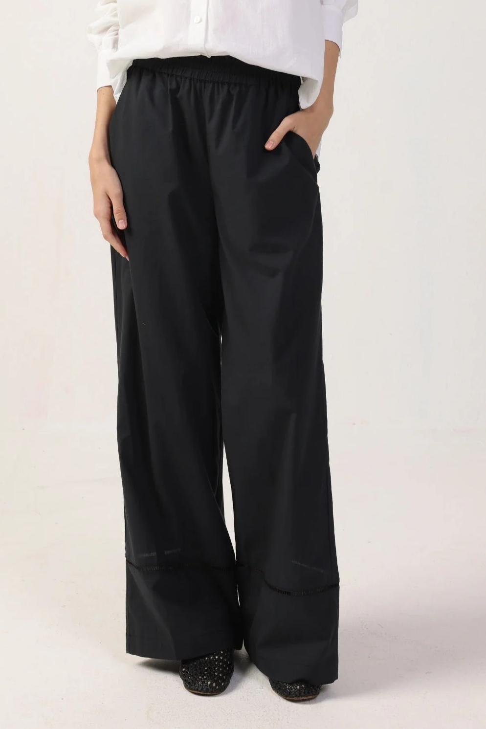 Neu Nomads Damen vegan Hose Dina Schwarz