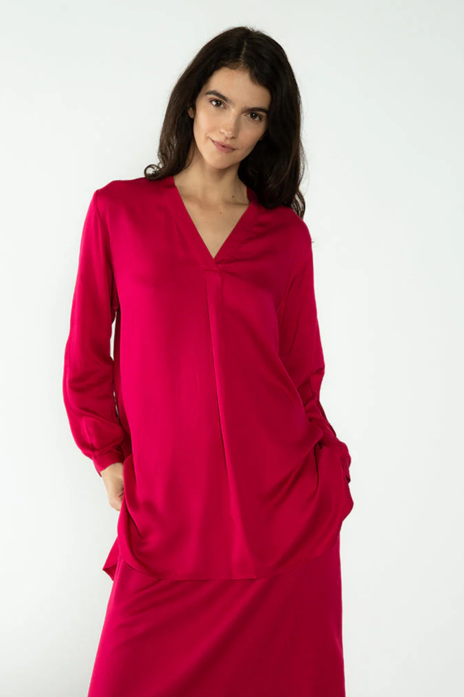 Neu Nomads Damen vegan Tunika Gigi Fuchsia