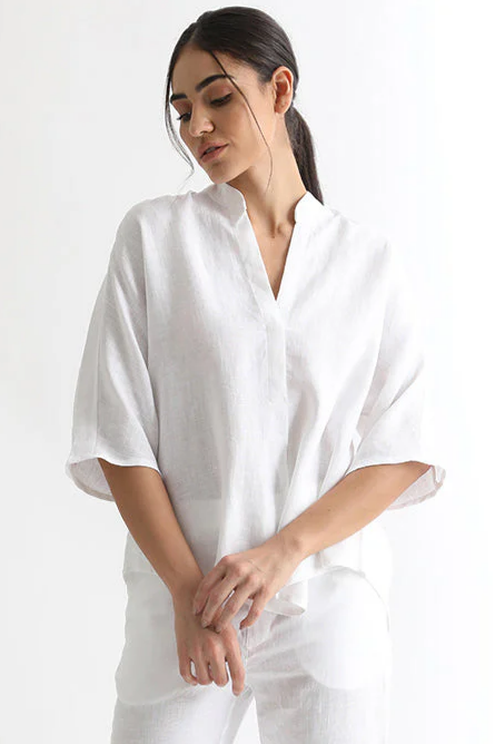 Neu Nomads Damen vegan Bluse Goa WeiÃŸ