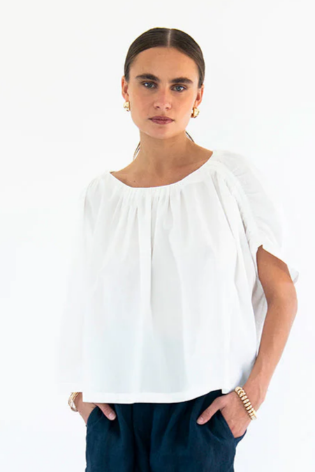 Neu Nomads Damen vegan Bluse Julietta WeiÃŸ