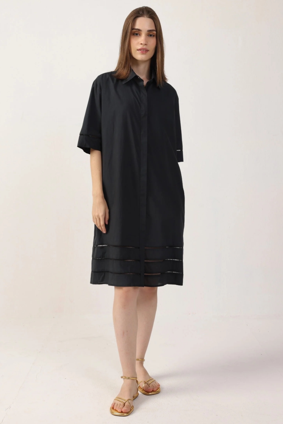 Neu Nomads Damen vegan Kleid Lila Schwarz