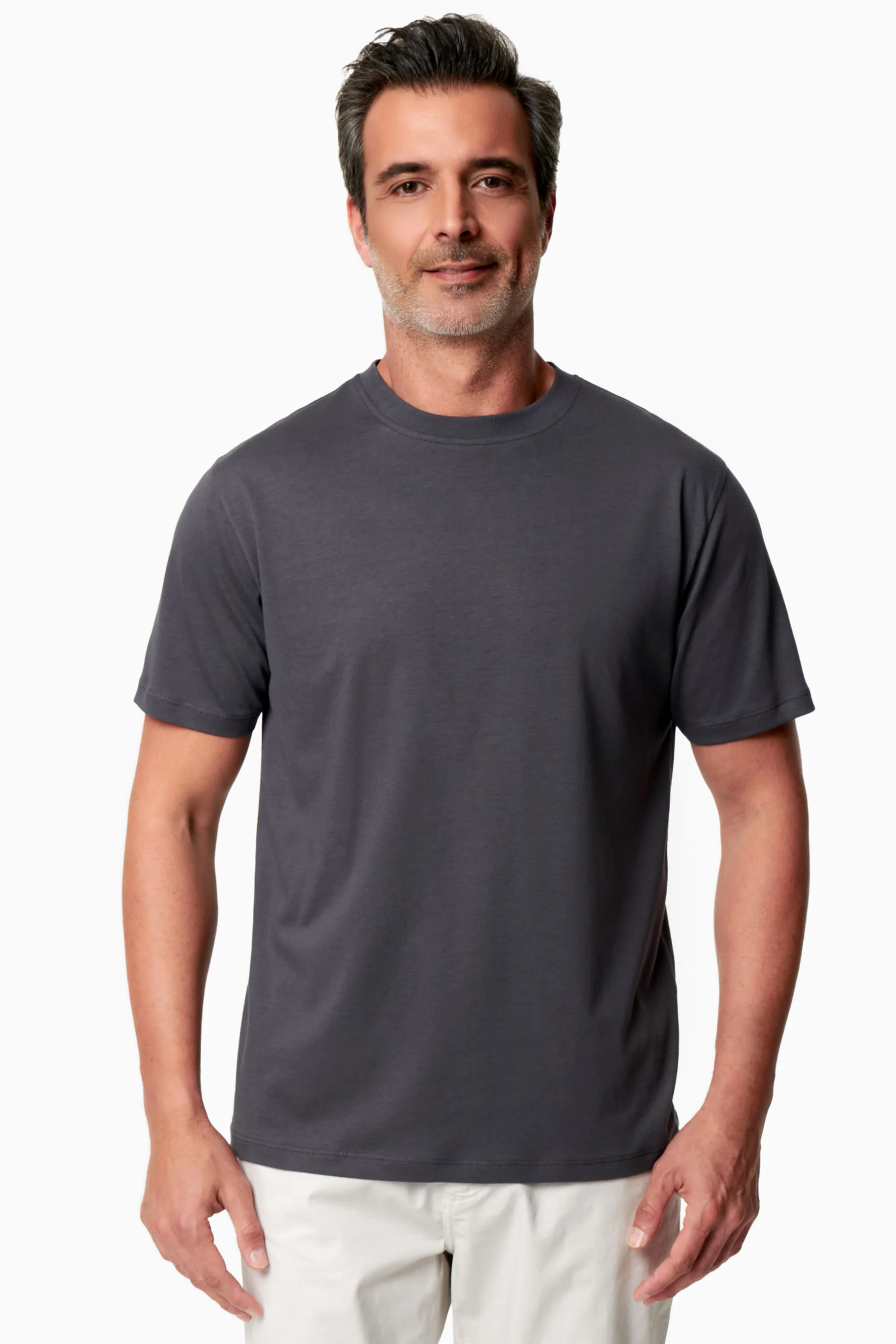 ORGANICATION men vegan T-Shirt Tannju Shadow Grey
