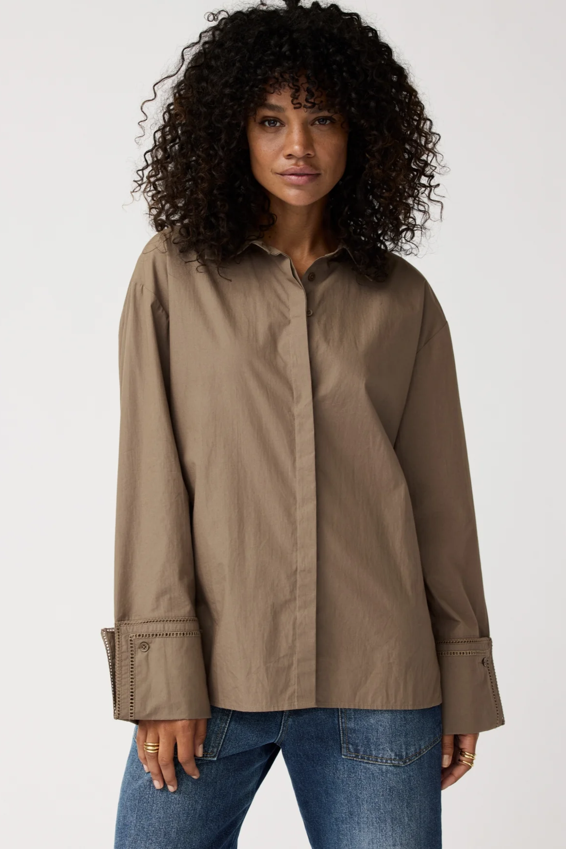 Image of Alchemist dames vegan Overhemd Isabelle Khaki