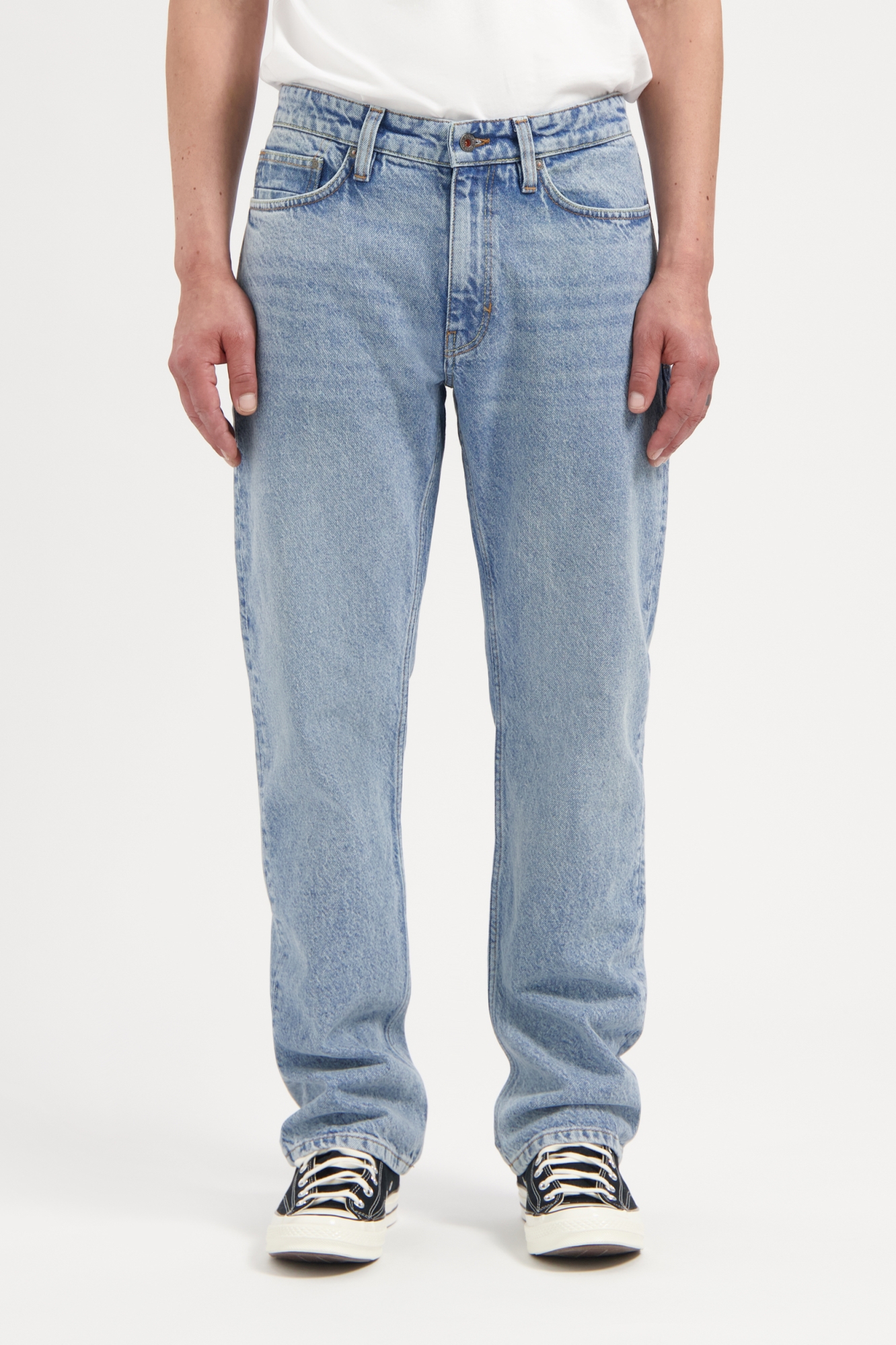 Kuyichi Herren vegan Jeans Scott Regular Deep Freeze Blau