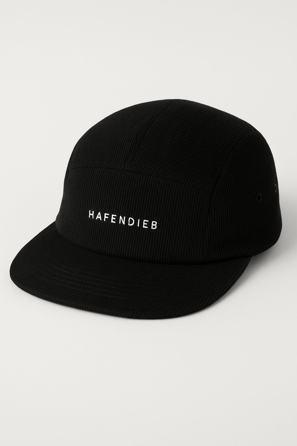 Hafendieb men vegan Cap Cord Logo Stick Black