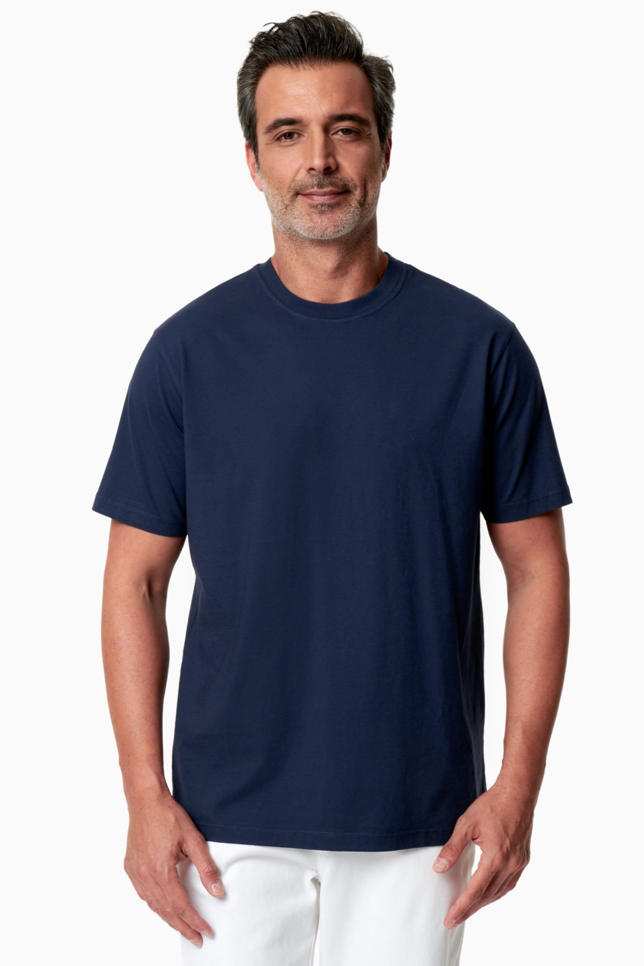 ORGANICATION men vegan T-Shirt Taylann Navy