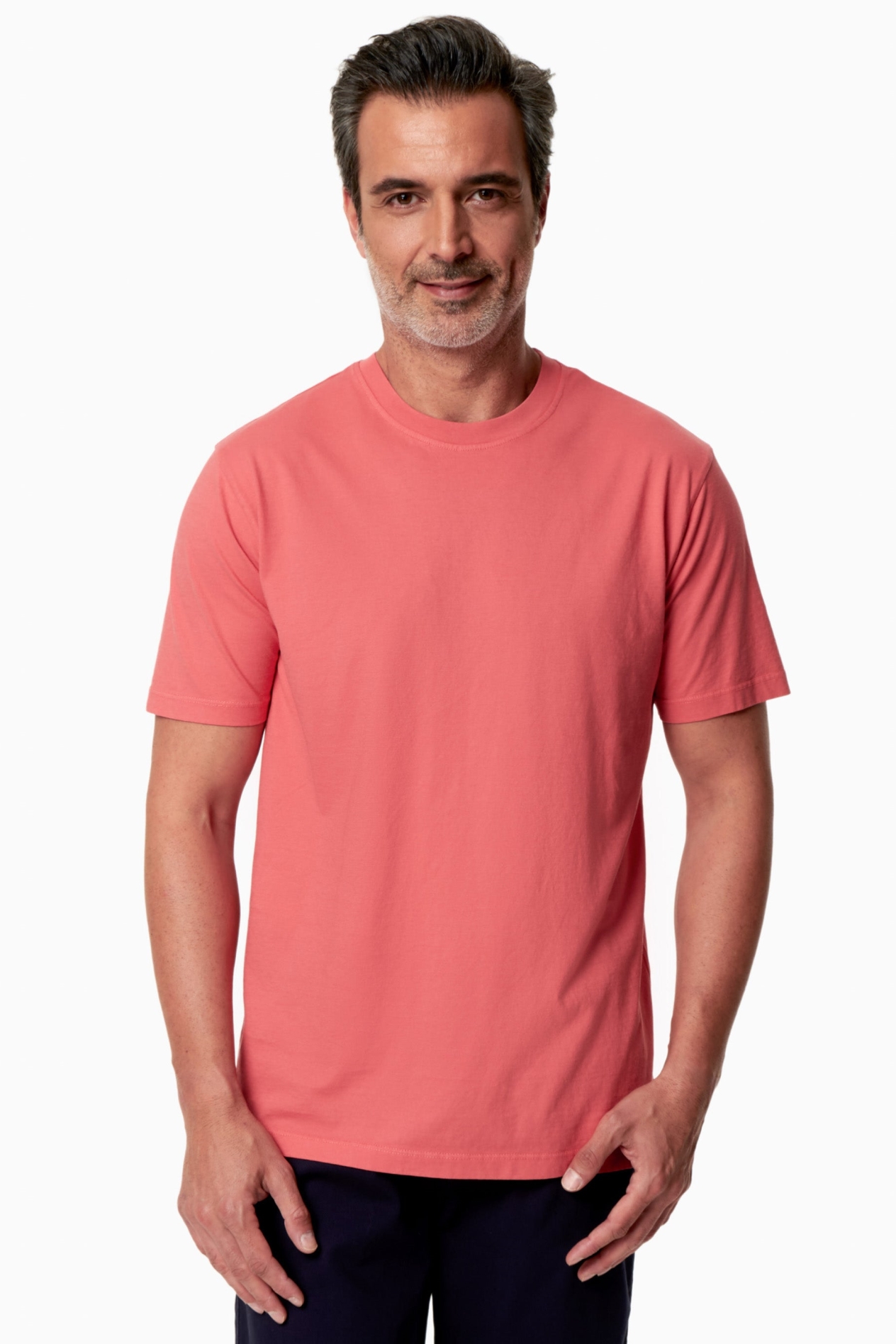 ORGANICATION men vegan T-Shirt Basic Taylann Radiant Red