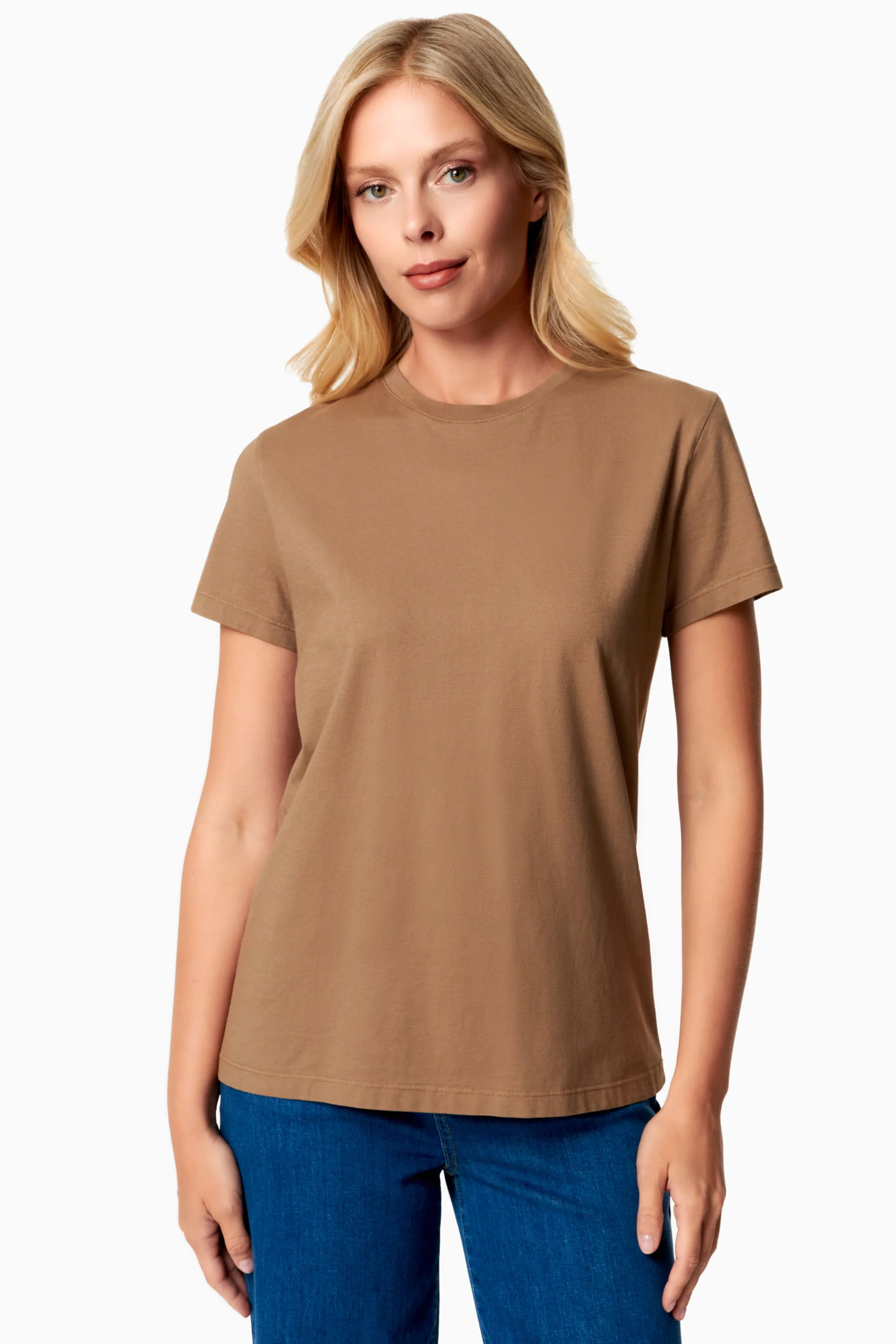 ORGANICATION womens vegan T-Shirt Basic Tennur Gravel