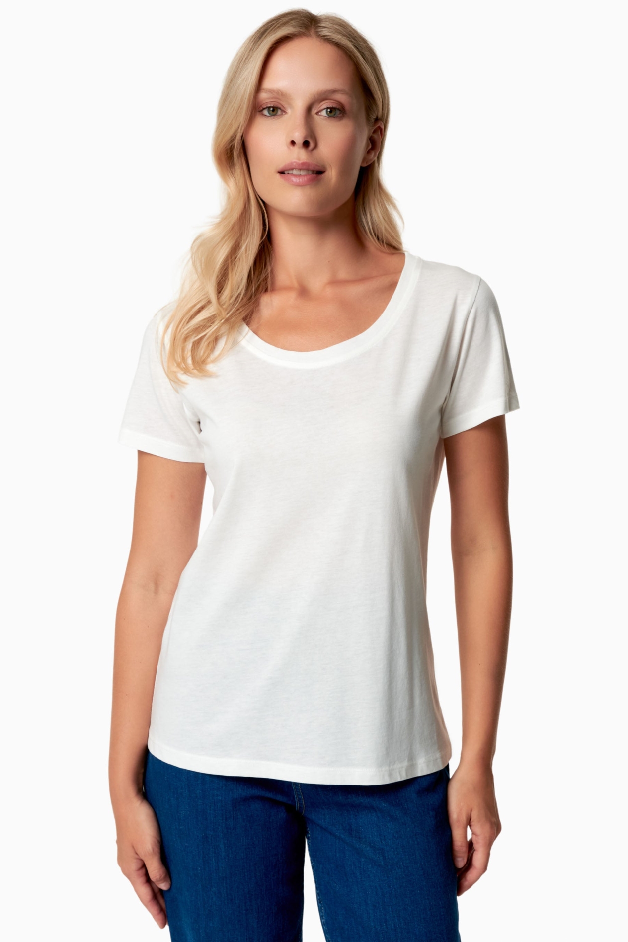 ORGANICATION womens vegan T-Shirt Tijeen Off White