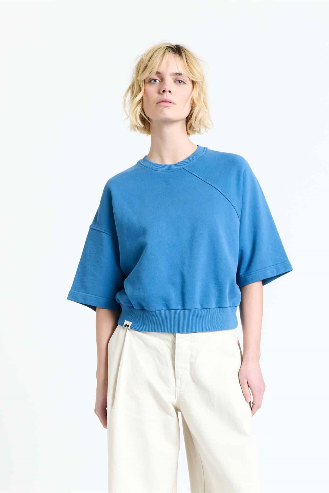 New Optimist Damen vegan Sweatshirt Eef Blau