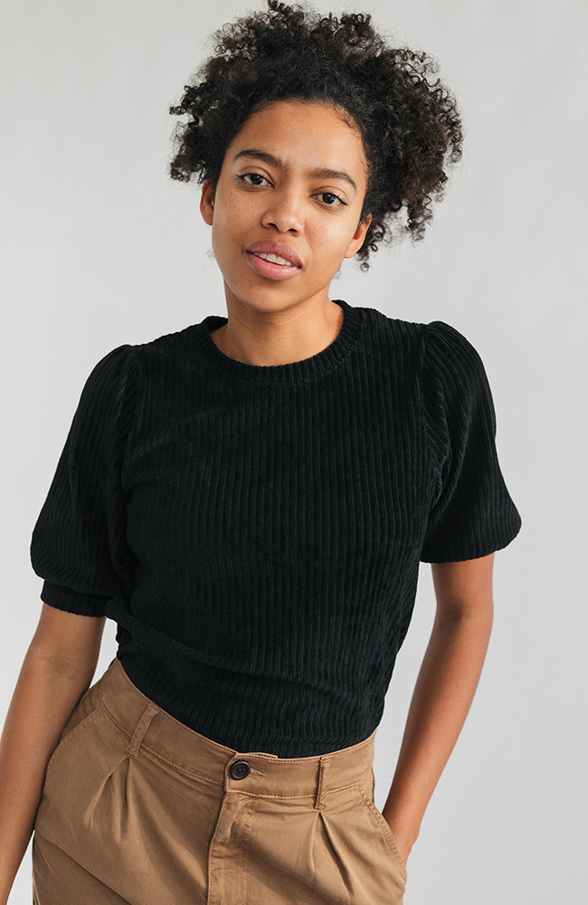 TWOTHIRDS Damen vegan T-Shirt Horst Schwarz